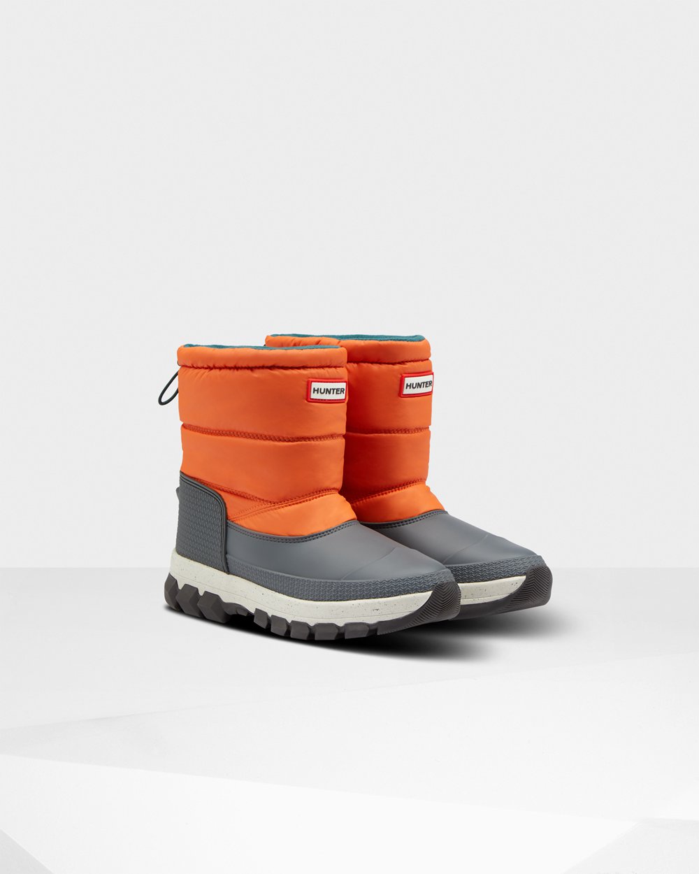 Hunter Original Insulated Short Snow Boots - Buy Womens Orange - RDJHAK417